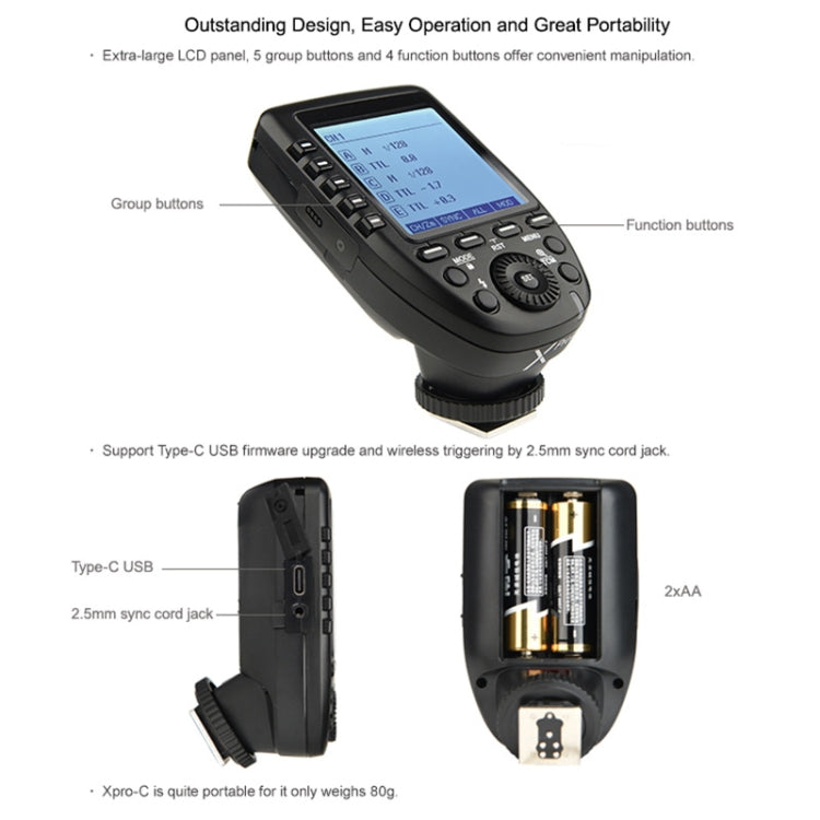 Godox Xpro-F TTL Wireless Flash Trigger for FUJIFILM, Xpro-F for FUJIFILM