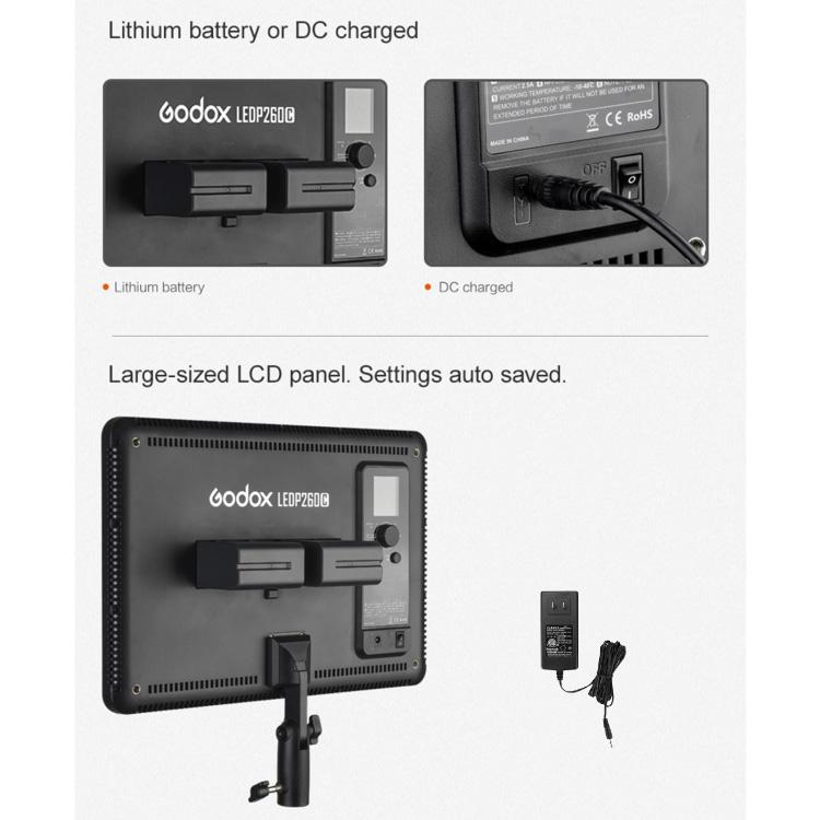 Godox LEDP260C LED Video Shoot Light, LEDP260C