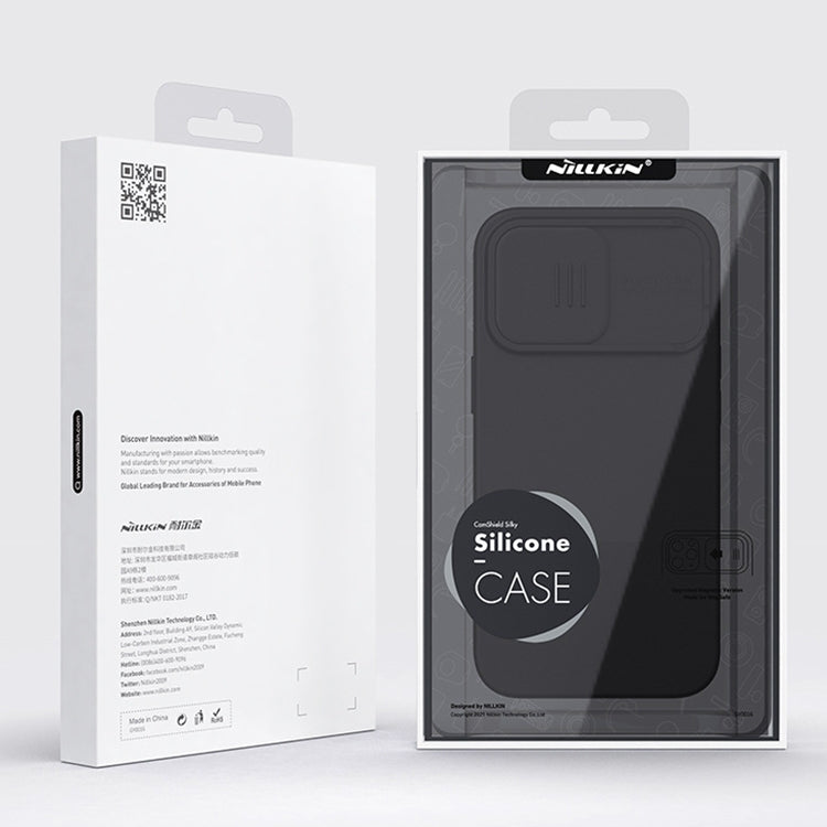 NILLKIN CamShield Liquid Silicone Phone Case, For iPhone 14, For iPhone 14 Pro, For iPhone 14 Plus, For iPhone 14 Pro Max