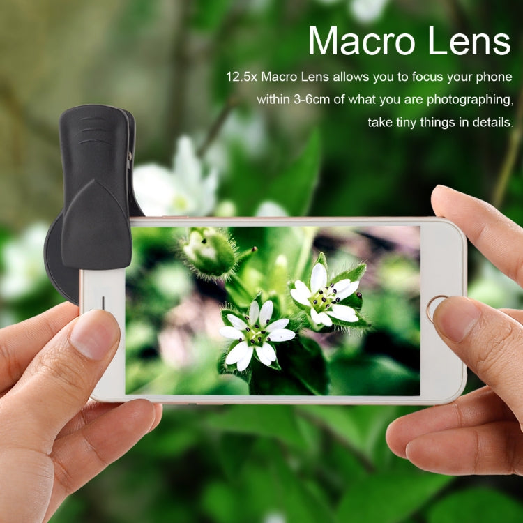 APEXEL 0.45X Ultra Wide Macro Combination Phone Lens with Clip, 0.45X