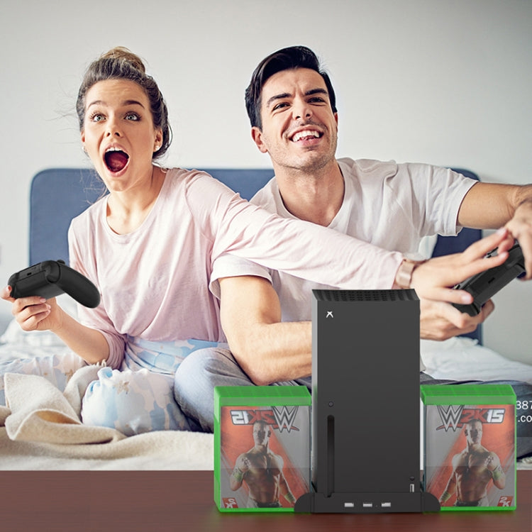 JYS X133 Multi-Function Cooling Base + Game Disc Storage For XBOXSeries X Host, JYS X133