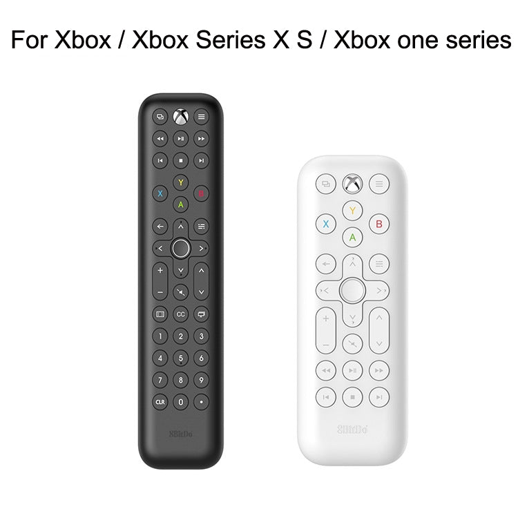 8BitDo Backlit Key Media Remote Control For Xbox, Style:, Long Version (Black), Short Version (White)