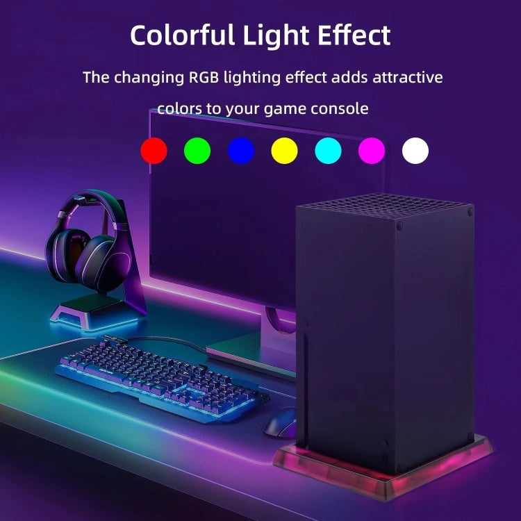 Game Console Symphony Cooling Base For Microsoft Xbox Series X/S, RGB Cooling Base, Cooling Fan-Ordinary)