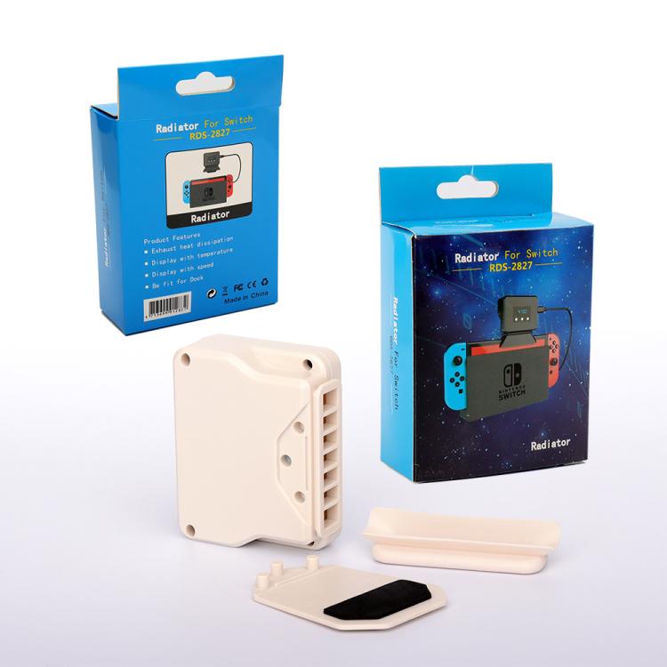 For Nintendo Switch 2 / Switch Console Exhaust Radiator With Temperature Display data, RDS-2827 White, RDS-2827 Black