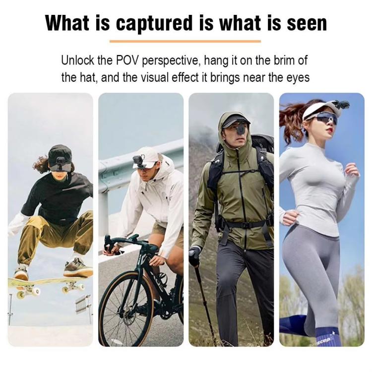 Hat Mount For Insta360 GO Ultra POV Cap Clip For Hands-Free First Person Shooting, Cap Clip