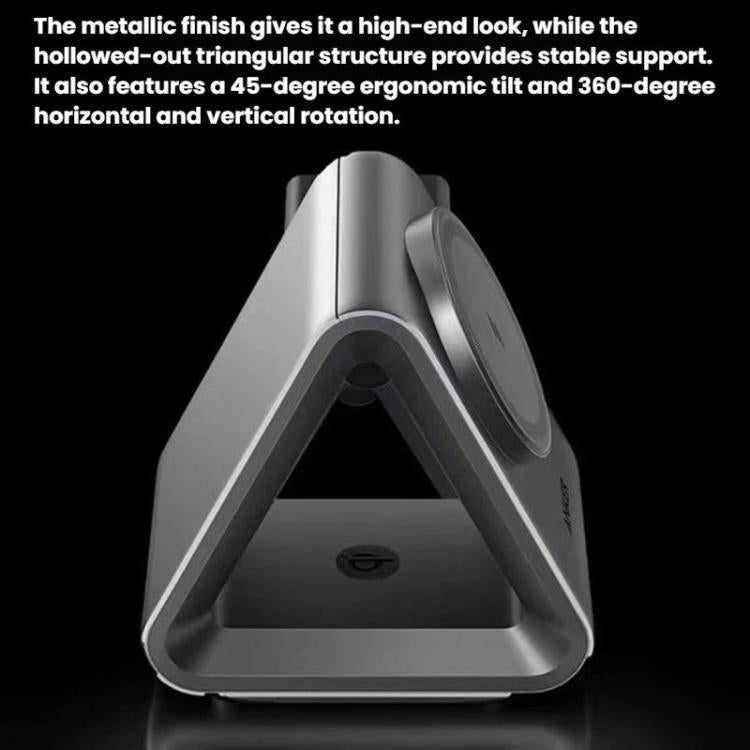 ANKER B2599 15W 3 In 1 Desktop Magnetic Wireless Charger Docking Station For iPhone / iWatch / AirPods, US Plug, B2599