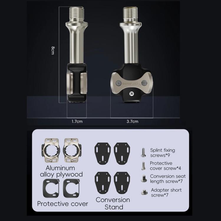 WEST BIKING Bicycle Road Bike Lock Pedal Double-Sided Lock 3 Bearing Bike Pedals