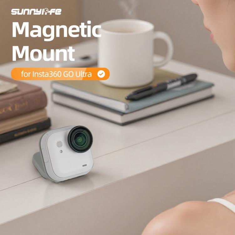 For Insta360 GO Ultra Magnetic Desktop Mount Bracket Base, For Insta360 GO Ultra Grey