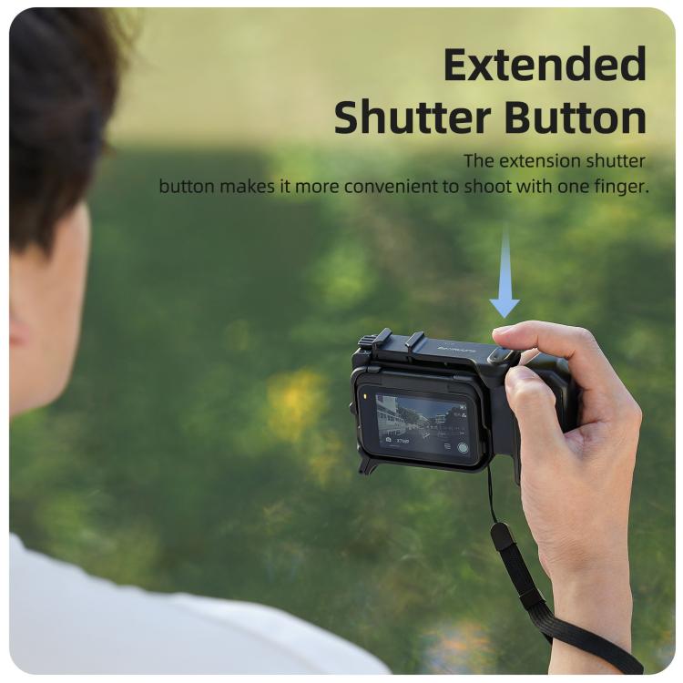 Sunnylife Street Photography Handle Ergonomic Hand Grip Quick Release Shutter Handle for Insta360 Ace Pro 2 / 1, For Insta360 Ace Pro 2 / 1