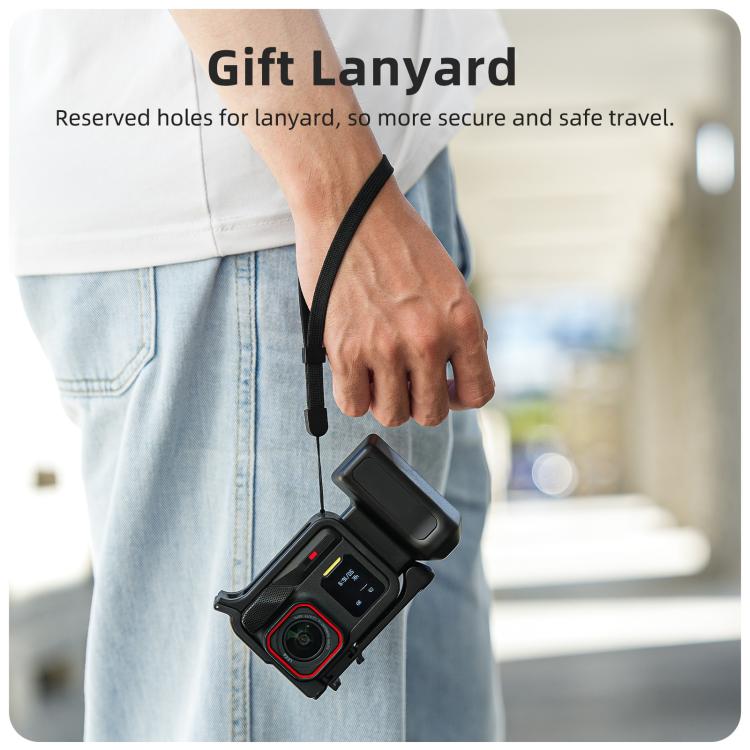 Sunnylife Street Photography Handle Ergonomic Hand Grip Quick Release Shutter Handle for Insta360 Ace Pro 2 / 1, For Insta360 Ace Pro 2 / 1