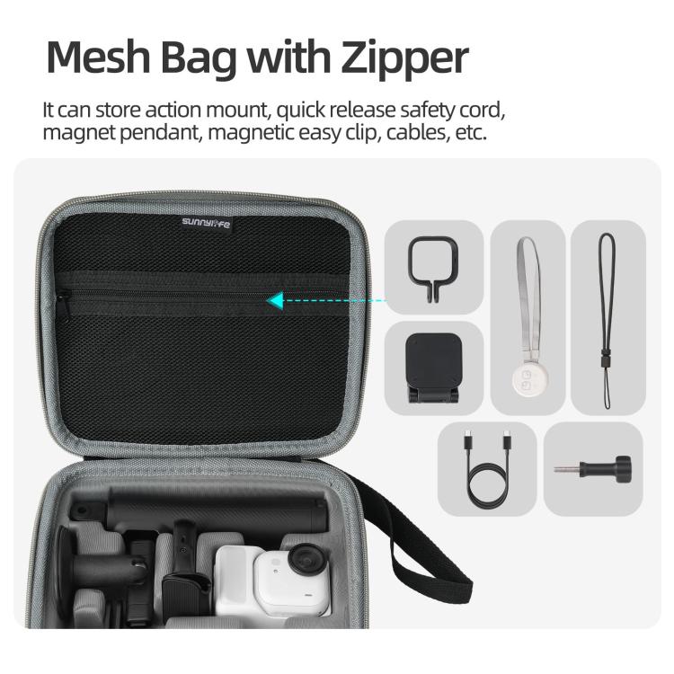 For Insta360 GO Ultra Sunnylife Full Kit Portable Protective Box Storage Bag, For Insta360 GO Ultra