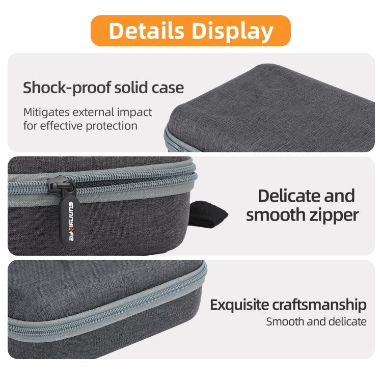 For Insta360 GO Ultra Sunnylife Full Kit Portable Protective Box Storage Bag, For Insta360 GO Ultra