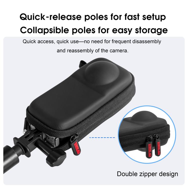 For Insta360 X4 Air STARTRC Camera PU Carry Storage Bag, For Insta360 X4 Air