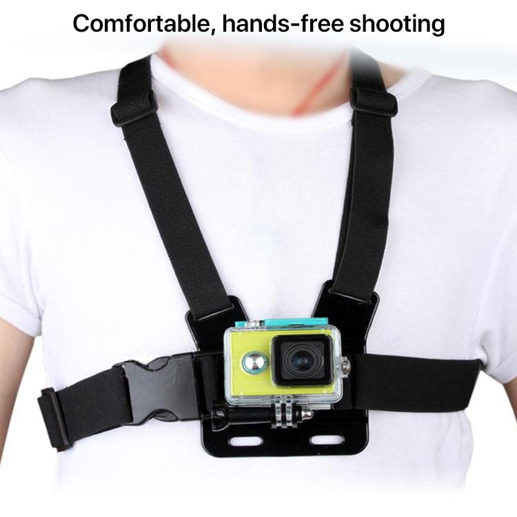 Front Chest Belt Shoulder Strap Mount Holder for GoPro, Insta360, DJI and Other Action Cameras, Front Chest Belt