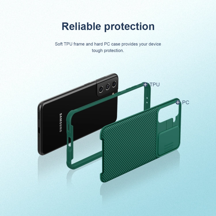 NILLKIN Black Mirror Pro Series Camshield Full Coverage Dust-proof Scratch Resistant Phone Case, For Samsung Galaxy S21 5G, For Samsung Galaxy S21 Plus 5G, For Samsung Galaxy S21 Ultra 5G