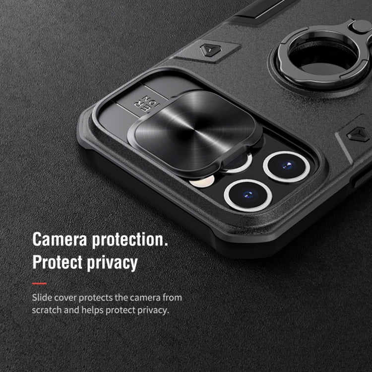 NILLKIN Shockproof CamShield Armor Protective Case with Invisible Ring Holder, For iPhone 12 / 12 Pro, For iPhone 12 Pro Max