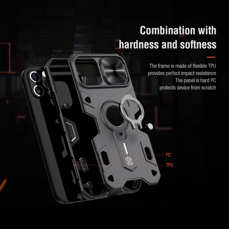 NILLKIN Shockproof CamShield Armor Protective Case with Invisible Ring Holder, For iPhone 12 / 12 Pro, For iPhone 12 Pro Max