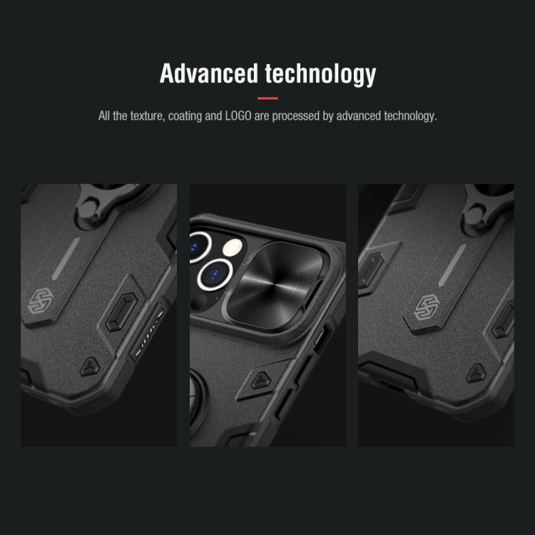 NILLKIN Shockproof CamShield Armor Protective Case with Invisible Ring Holder, For iPhone 12 / 12 Pro, For iPhone 12 Pro Max