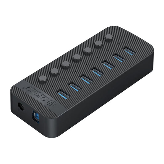 ORICO CT2U3-7AB-WH 7 In 1 Plastic Stripes Multi-Port USB HUB with Individual Switches,, CT2U3-7AB-WH AU Plug, CT2U3-7AB-BK UK Plug, CT2U3-7AB-WH UK Plug, CT2U3-7AB-BK EU Plug, CT2U3-7AB-WH EU Plug, CT2U3-7AB-BK AU Plug