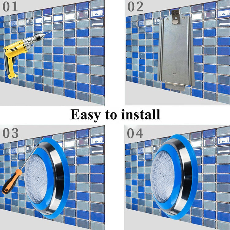 LED Stainless Steel Wall-mounted Pool Light Landscape Underwater Light, 6W, 9W, 12W, 15W, 18W, 24W, 36W, 54W
