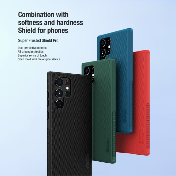 NILLKIN Super Frosted Shield Pro PC + TPU Phone Case, For Samsung Galaxy S22 5G, For Samsung Galaxy S22+ 5G, For Samsung Galaxy S22 Ultra 5G