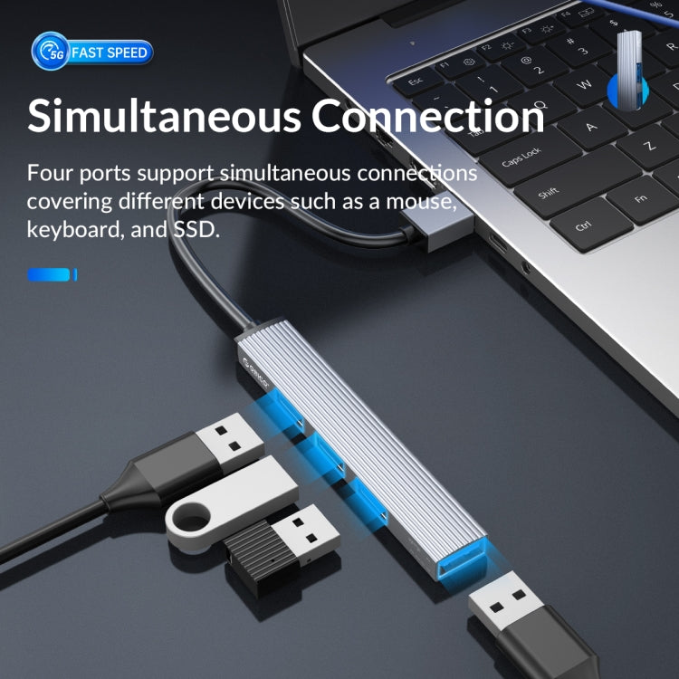 ORICO AH-A12F USB 3.0x1 + USB 2.0x2 + TF Card to USB 3.0 HUB Adapter, AH-A12F