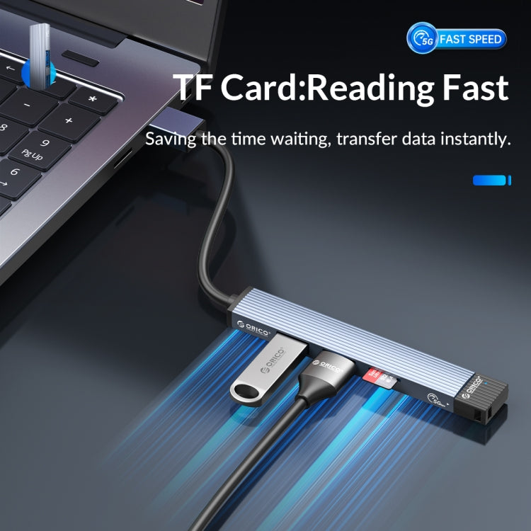 ORICO AH-A12F USB 3.0x1 + USB 2.0x2 + TF Card to USB 3.0 HUB Adapter, AH-A12F