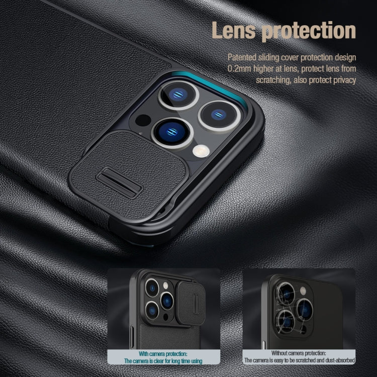 NILLKIN QIN Series Pro Leather Phone Case, For iPhone 14, For iPhone 14 Plus, For iPhone 14 Pro, For iPhone 14 Pro Max