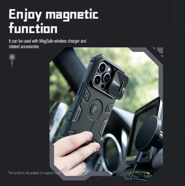 NILLKIN CamShield Armor Pro Magnetic Phone Case, For iPhone 14, For iPhone 14 Pro, For iPhone 14 Plus, For iPhone 14 Pro Max