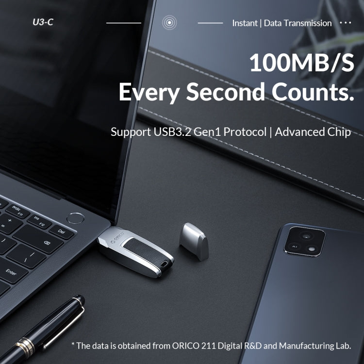 ORICO USB Flash Drive, Read: 260MB/s, Write: 70MB/s, 32GB USB-A, 32GB Type-C, 64GB USB-A, 64GB Type-C, 128GB USB-A, 128GB Type-C, 256GB USB-A, 256GB Type-C