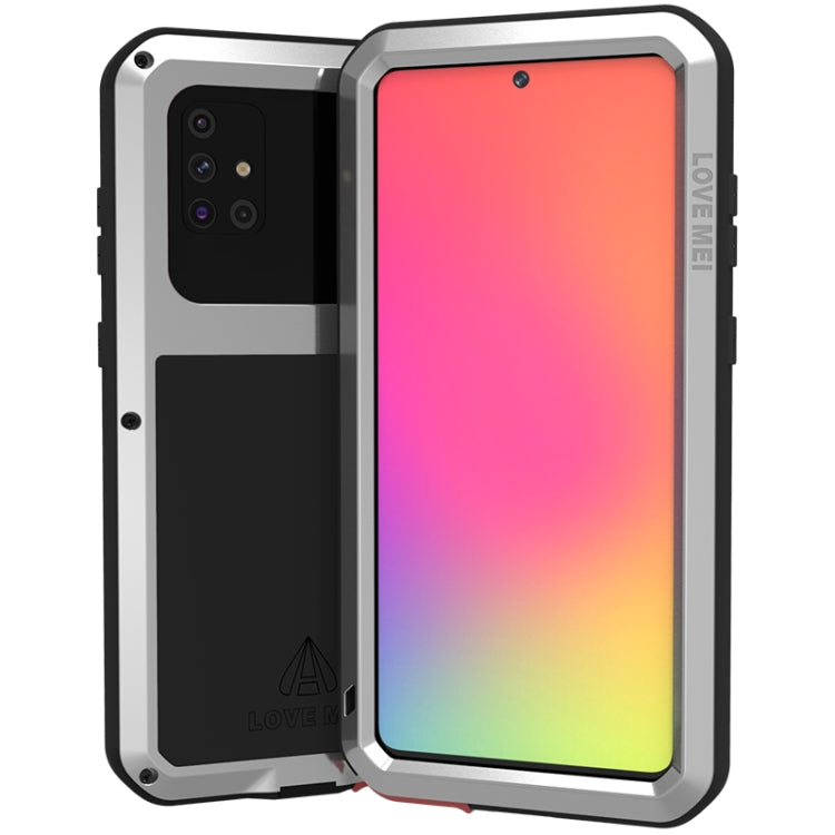 LOVE MEI Metal Shockproof Waterproof Dustproof Protective Case, For Huawei P40, For Huawei P40 Pro, For Samsung Galaxy A40s, For Samsung Galaxy A51, For Samsung Galaxy A50, For Samsung Galaxy A71, For Samsung Galaxy A70s, For Samsung Galaxy S20