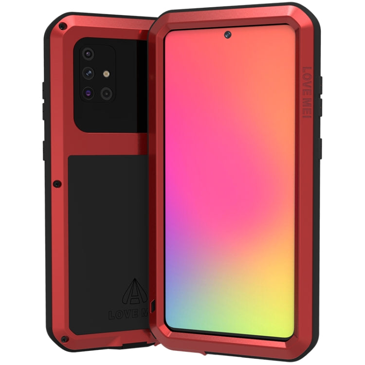 LOVE MEI Metal Shockproof Waterproof Dustproof Protective Case, For Huawei P40, For Huawei P40 Pro, For Samsung Galaxy A40s, For Samsung Galaxy A51, For Samsung Galaxy A50, For Samsung Galaxy A71, For Samsung Galaxy A70s, For Samsung Galaxy S20