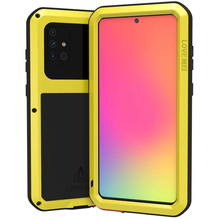 LOVE MEI Metal Shockproof Waterproof Dustproof Protective Case, For Huawei P40, For Huawei P40 Pro, For Samsung Galaxy A40s, For Samsung Galaxy A51, For Samsung Galaxy A50, For Samsung Galaxy A71, For Samsung Galaxy A70s, For Samsung Galaxy S20