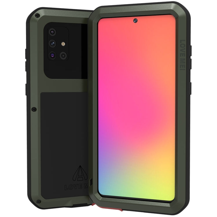 LOVE MEI Metal Shockproof Waterproof Dustproof Protective Case, For Huawei P40, For Huawei P40 Pro, For Samsung Galaxy A40s, For Samsung Galaxy A51, For Samsung Galaxy A50, For Samsung Galaxy A71, For Samsung Galaxy A70s, For Samsung Galaxy S20