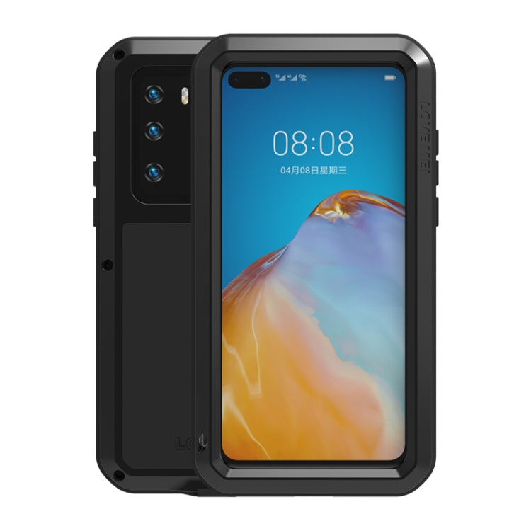LOVE MEI Metal Shockproof Waterproof Dustproof Protective Case, For Huawei P40, For Huawei P40 Pro, For Samsung Galaxy A40s, For Samsung Galaxy A51, For Samsung Galaxy A50, For Samsung Galaxy A71, For Samsung Galaxy A70s, For Samsung Galaxy S20