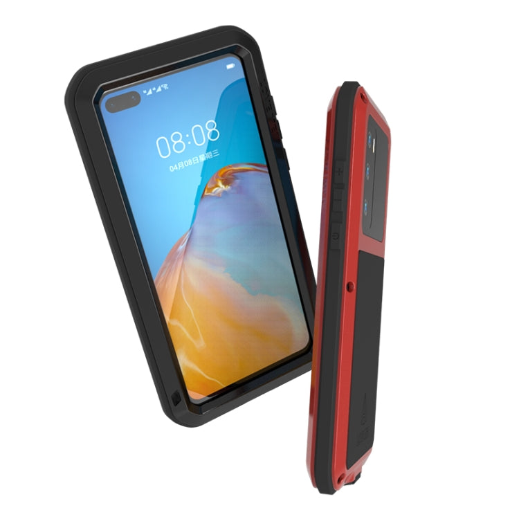 LOVE MEI Metal Shockproof Waterproof Dustproof Protective Case, For Huawei P40, For Huawei P40 Pro, For Samsung Galaxy A40s, For Samsung Galaxy A51, For Samsung Galaxy A50, For Samsung Galaxy A71, For Samsung Galaxy A70s, For Samsung Galaxy S20