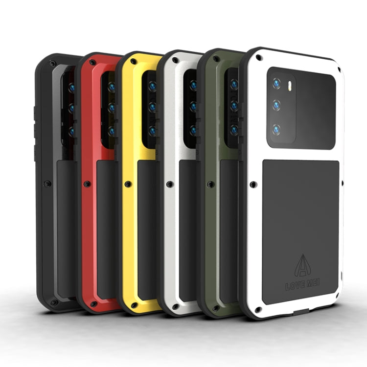 LOVE MEI Metal Shockproof Waterproof Dustproof Protective Case, For Huawei P40, For Huawei P40 Pro, For Samsung Galaxy A40s, For Samsung Galaxy A51, For Samsung Galaxy A50, For Samsung Galaxy A71, For Samsung Galaxy A70s, For Samsung Galaxy S20