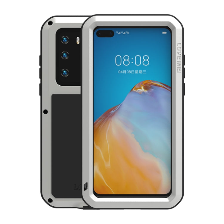 LOVE MEI Metal Shockproof Waterproof Dustproof Protective Case, For Huawei P40, For Huawei P40 Pro, For Samsung Galaxy A40s, For Samsung Galaxy A51, For Samsung Galaxy A50, For Samsung Galaxy A71, For Samsung Galaxy A70s, For Samsung Galaxy S20