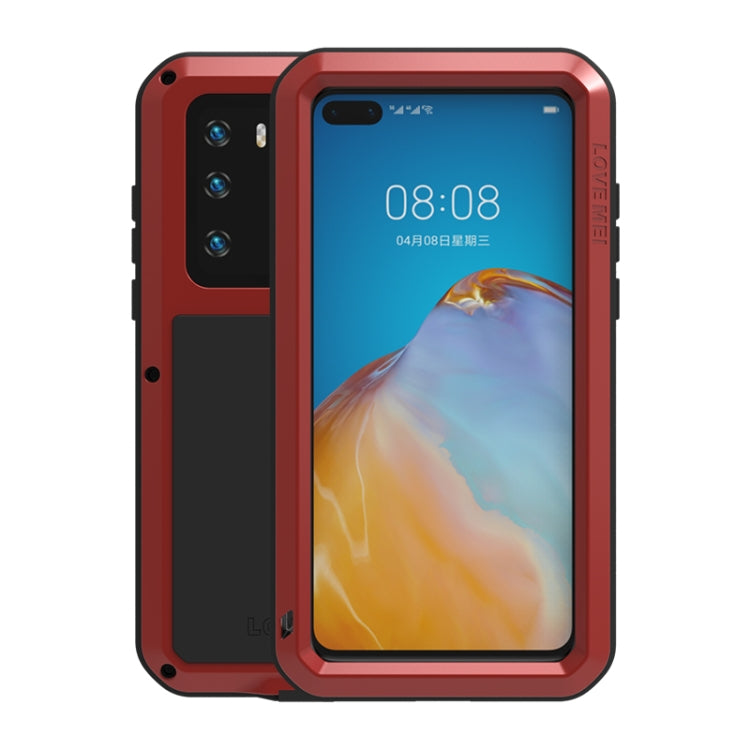 LOVE MEI Metal Shockproof Waterproof Dustproof Protective Case, For Huawei P40, For Huawei P40 Pro, For Samsung Galaxy A40s, For Samsung Galaxy A51, For Samsung Galaxy A50, For Samsung Galaxy A71, For Samsung Galaxy A70s, For Samsung Galaxy S20
