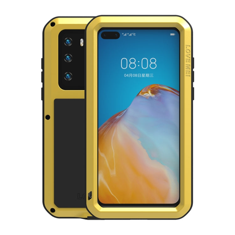 LOVE MEI Metal Shockproof Waterproof Dustproof Protective Case, For Huawei P40, For Huawei P40 Pro, For Samsung Galaxy A40s, For Samsung Galaxy A51, For Samsung Galaxy A50, For Samsung Galaxy A71, For Samsung Galaxy A70s, For Samsung Galaxy S20