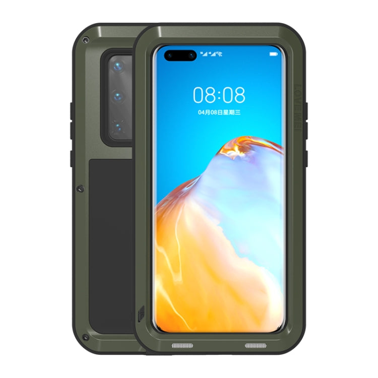 LOVE MEI Metal Shockproof Waterproof Dustproof Protective Case, For Huawei P40, For Huawei P40 Pro, For Samsung Galaxy A40s, For Samsung Galaxy A51, For Samsung Galaxy A50, For Samsung Galaxy A71, For Samsung Galaxy A70s, For Samsung Galaxy S20