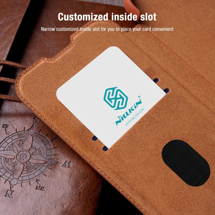 NILLKIN QIN Series Pro Sliding Camera Cover Design Leather Phone Case, For Samsung Galaxy S23 5G, For Samsung Galaxy S23+ 5G, For Samsung Galaxy S23 Ultra 5G