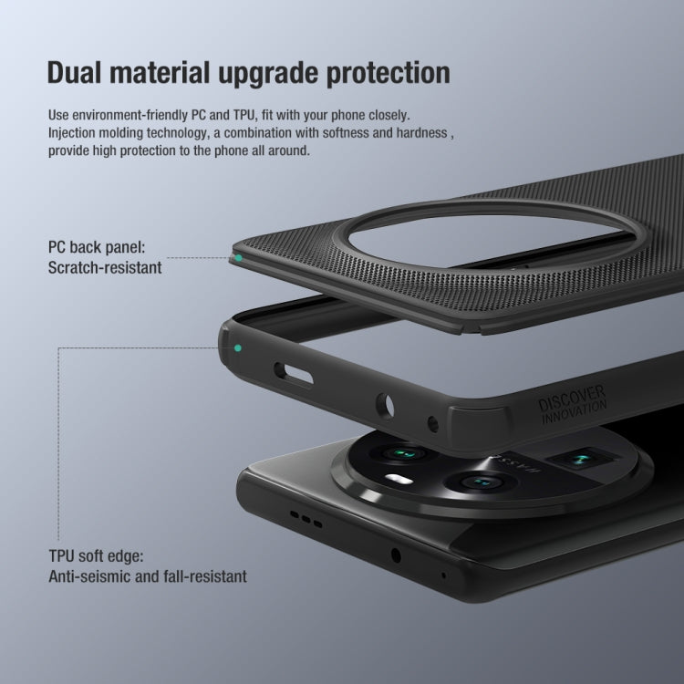 NILLKIN Frosted Shield Pro PC + TPU Phone Case, For OPPO Find X6 Pro, For OPPO Find X7 Ultra, For OPPO Find X6