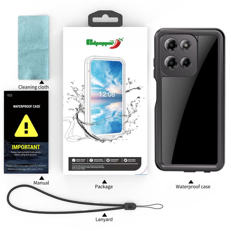 RedPepper IP68 Life Waterproof Phone Case, For Motorola Moto G Play 2026, For Motorola Moto G Pure 2021