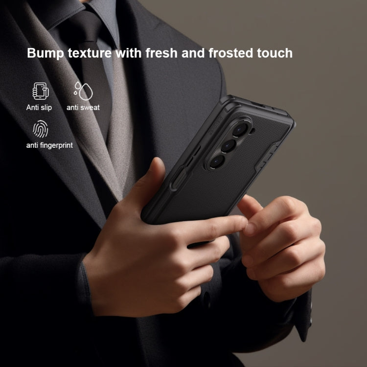 NILLKIN Frosted Fold PC + TPU Phone Case with Holder, For Samsung Galaxy Z Fold5