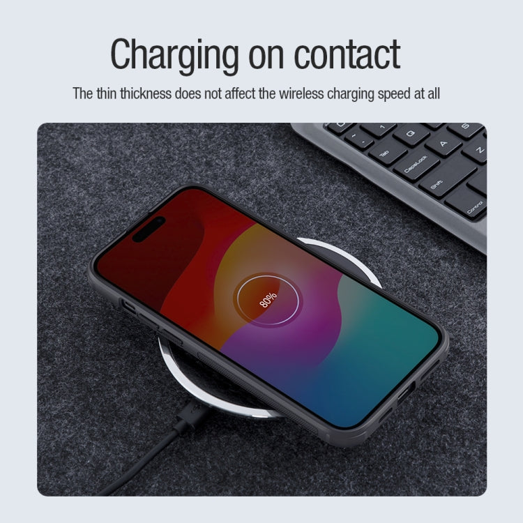 NILLKIN Frosted Shield Pro Magnetic Magsafe Phone Case, For iPhone 15 Pro Max, For iPhone 15 Pro, For iPhone 15 Plus, For iPhone 15