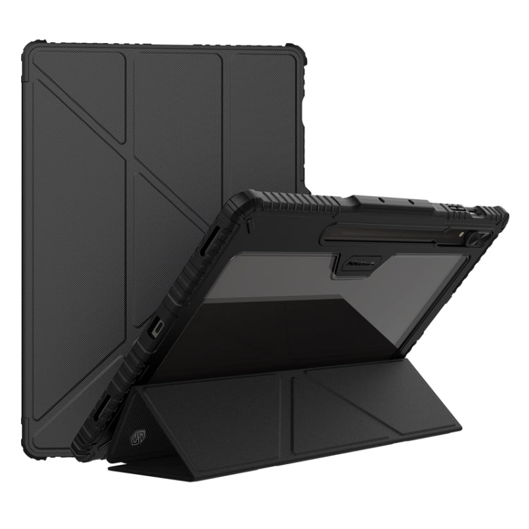 NILLKIN Bumper Pro Multi-angle Folding Style Tablet Leather Case, For Samsung Galaxy Tab S10 FE, For Samsung Galaxy Tab S9 FE+, For Samsung Galaxy Tab S9 Ultra, For Samsung Galaxy Tab S9+