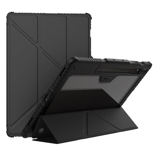 NILLKIN Bumper Pro Multi-angle Folding Style Tablet Leather Case, For Samsung Galaxy Tab S10 FE, For Samsung Galaxy Tab S9 FE+, For Samsung Galaxy Tab S9 Ultra, For Samsung Galaxy Tab S9+