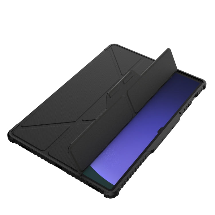 NILLKIN Bumper Pro Multi-angle Folding Style Tablet Leather Case, For Samsung Galaxy Tab S10 FE, For Samsung Galaxy Tab S9 FE+, For Samsung Galaxy Tab S9 Ultra, For Samsung Galaxy Tab S9+