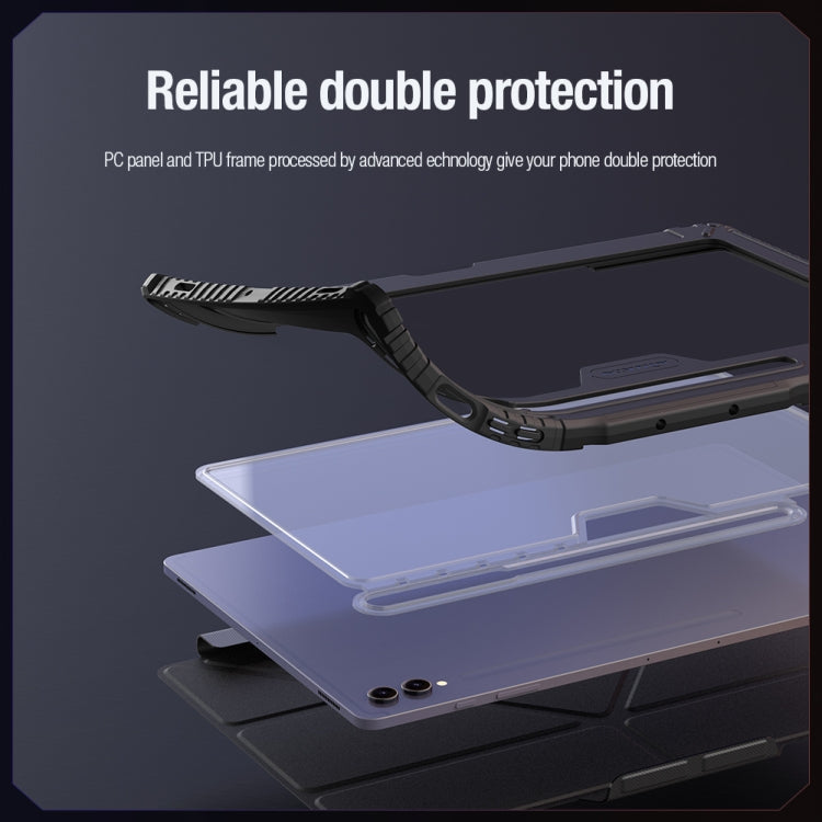NILLKIN Bumper Pro Multi-angle Folding Style Tablet Leather Case, For Samsung Galaxy Tab S10 FE, For Samsung Galaxy Tab S9 FE+, For Samsung Galaxy Tab S9 Ultra, For Samsung Galaxy Tab S9+